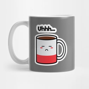 Uhhh... | Coffee | Charging | Low Battery | Cute Kawaii | Gray Mug